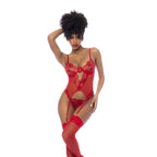 Red 2 Pc Set w/ Matching Thong - Hush Store Sydney 