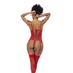 Red 2 Pc Set w/ Matching Thong - Hush Store Sydney 