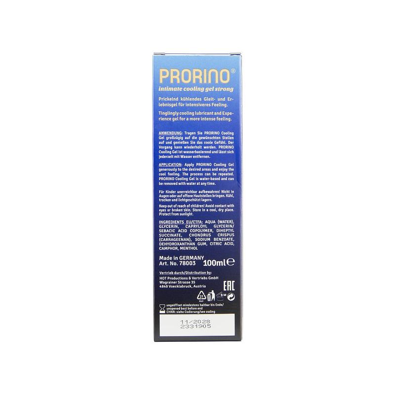 PRORINO Cooling Gel Strong 100ml