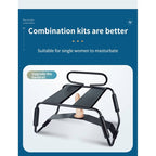 Sex Chair Adjustable Height Black w Handle and Arch Bridge