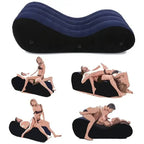 Large 1.5m Inflatable Suede Love Lounge with Handrail - Hush Store Sydney 
