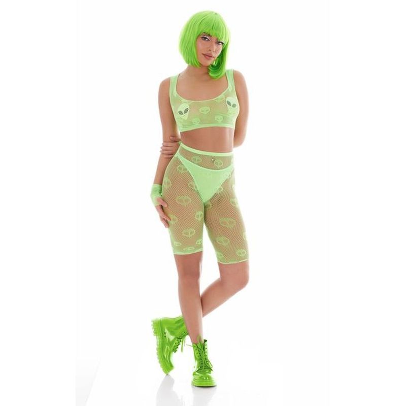 Out of This World Green Bodysuit Set with Alien Pasties - Hush Store Sydney 