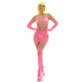Pink Mesh Bling Ring Set incl Pasties - Hush Store Sydney 