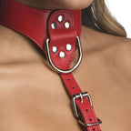 Red Female Chest Harness S/M - Hush Store Sydney 