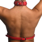 Red Female Chest Harness S/M - Hush Store Sydney 