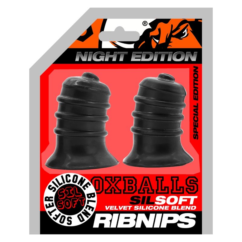 Ribnibs Curved Springy-Ribbed Nip Suckers Night - Hush Store Sydney 