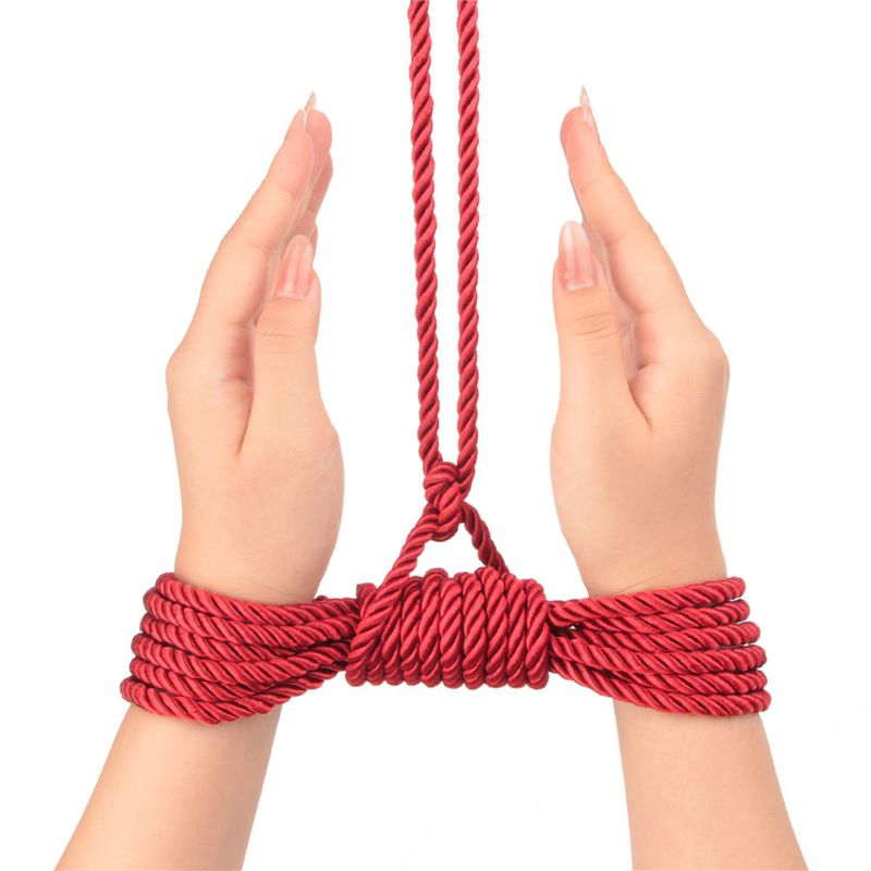Rebellion Reign Crimson 10m Silky Bondage Rope Red - Hush Store Sydney 