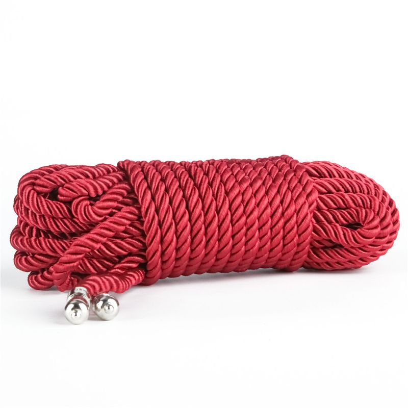 Rebellion Reign Crimson 10m Silky Bondage Rope Red - Hush Store Sydney 