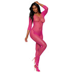 Dreamgirl Open Crotch Body Stocking Neon Pink - Hush Store Sydney 