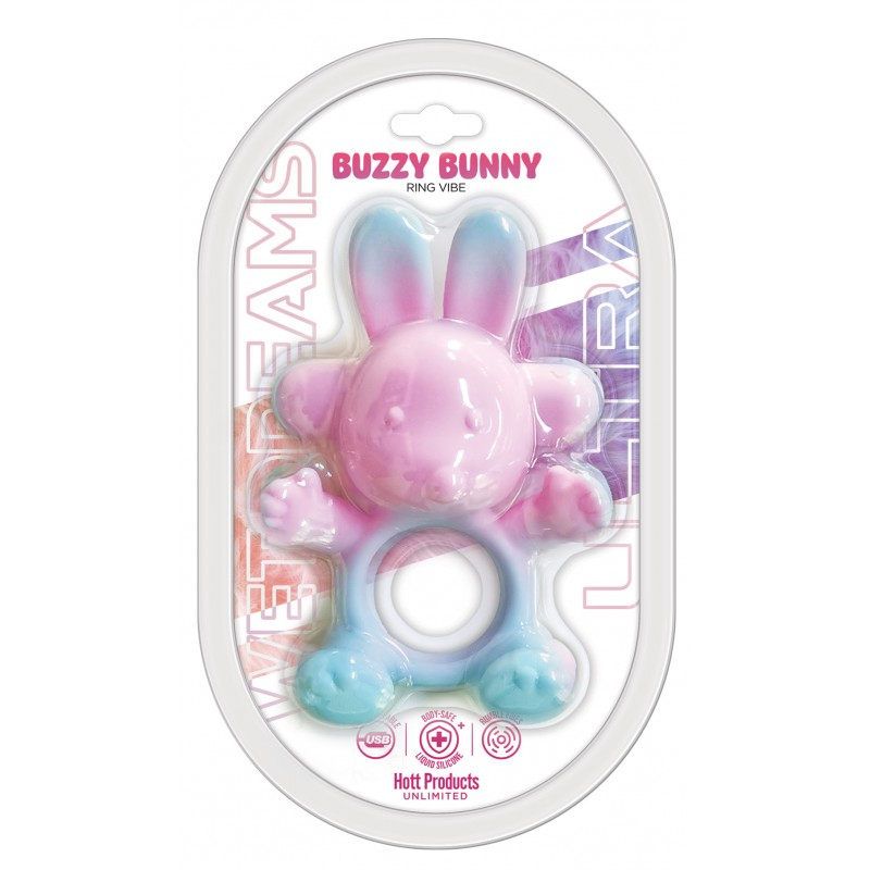 Wet Dreams Ultra 20 Mode USB Silicone Buzzy Bunny Cock Ring