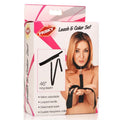 Neoprene Collar And Leash Set Black - Hush Store Sydney 