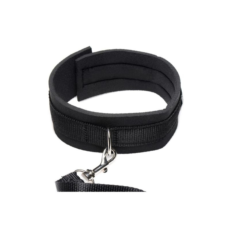 Neoprene Collar And Leash Set Black