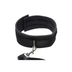 Neoprene Collar And Leash Set Black