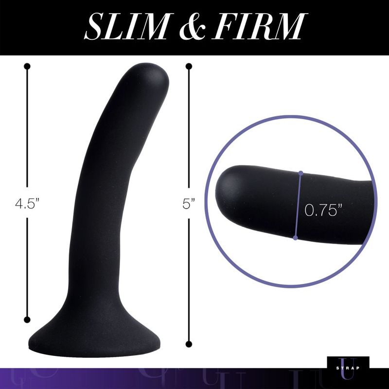 Black Silicone Strap-On Dildo Small