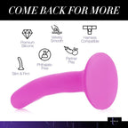 Pink Silicone Strap-On Dildo Small