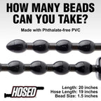 Hosed 19in Beaded Anal Snake