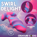 Unicorn Swirl Silicone Butt Plug Medium - Hush Store Sydney 