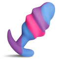 Unicorn Swirl Silicone Butt Plug Large - Hush Store Sydney 