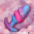 Unicorn Swirl Silicone Butt Plug Large - Hush Store Sydney 