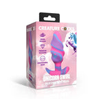 Unicorn Swirl Silicone Butt Plug Large - Hush Store Sydney 