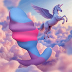 Unicorn Swirl Silicone Butt Plug Large - Hush Store Sydney 