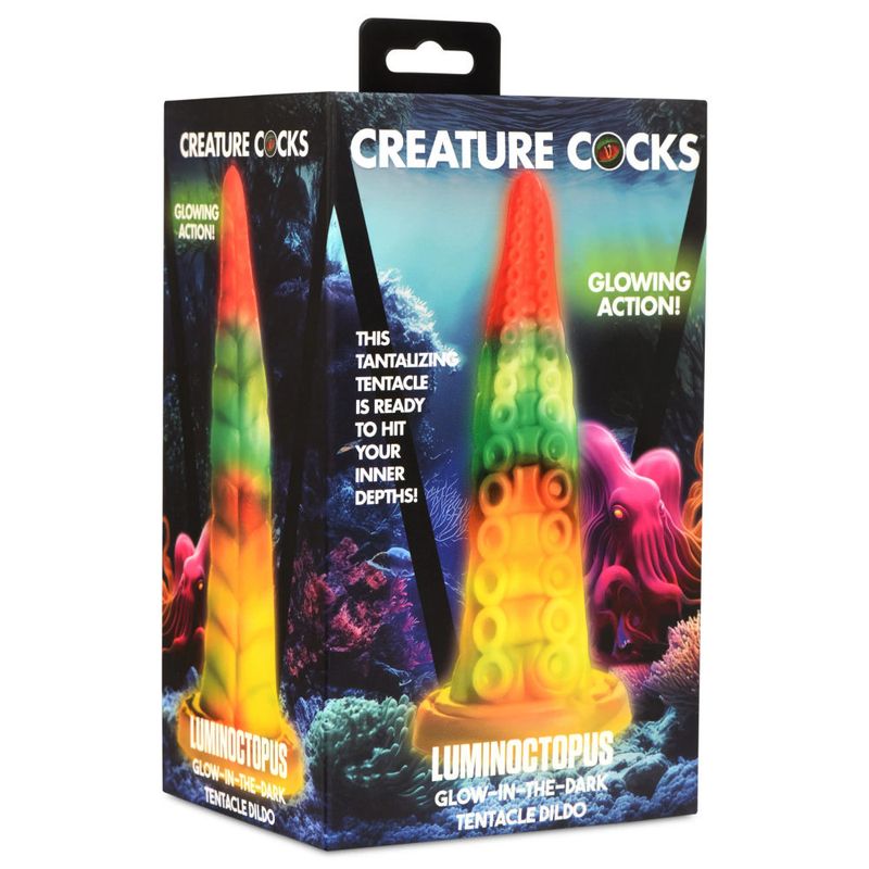 Luminoctopus GITD Tentacle Dildo