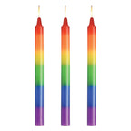 Pride Candles Rainbow Drip Candle 3 Pc - Hush Store Sydney 