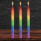 Pride Candles Rainbow Drip Candle 3 Pc - Hush Store Sydney 