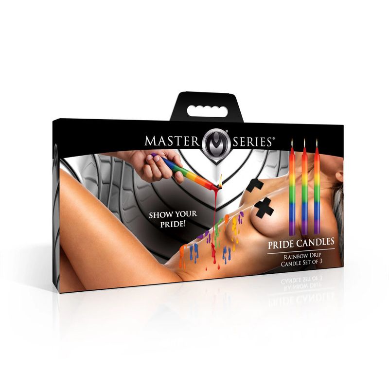 Pride Candles Rainbow Drip Candle 3 Pc - Hush Store Sydney 