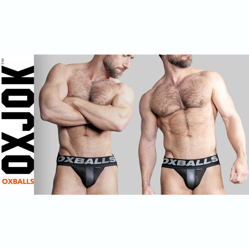 Oxballs Airmesh Swagger Jockstrap Tar Black