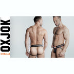 Oxballs Slingjock Upthrust Slider-Strap Jock Black Iron