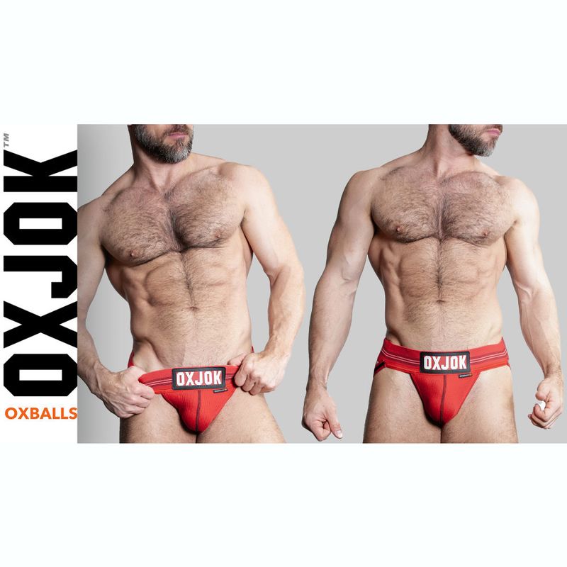 Oxballs Slingjock Upthrust Slider-Strap Jock Red Hot