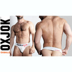Oxballs Hunker Slider Strap Jock White Snow
