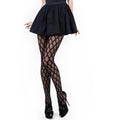 Geo Jacquard Fishnet Tights Black - Hush Store Sydney 