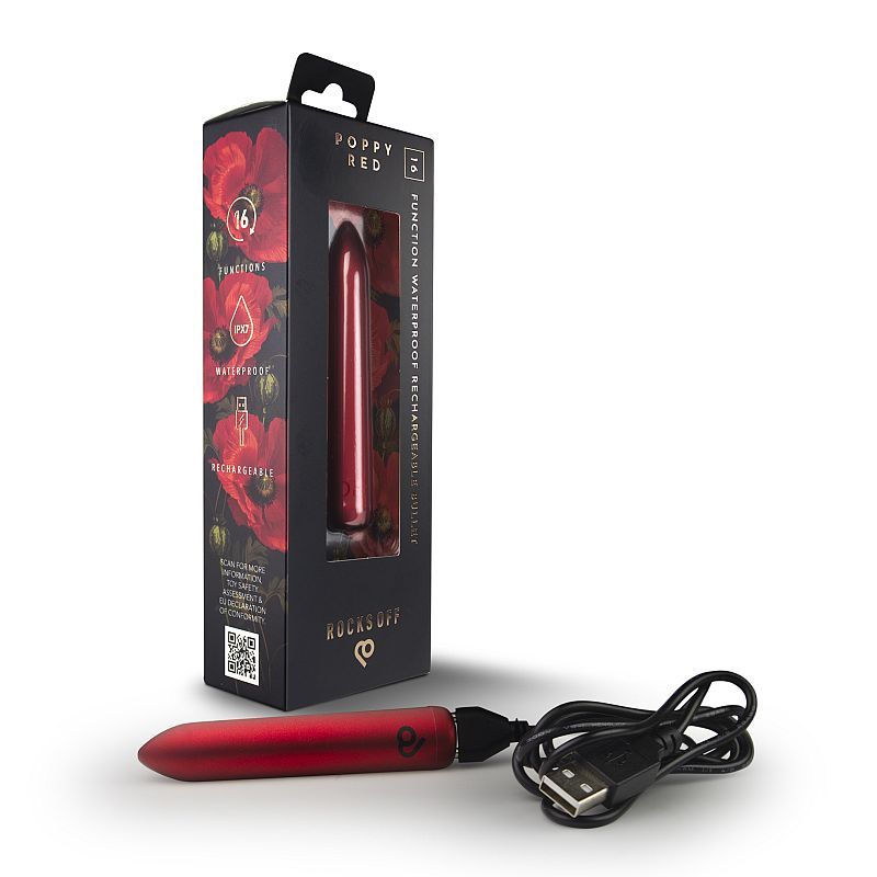Poppy Red Rechargeable Bullet
