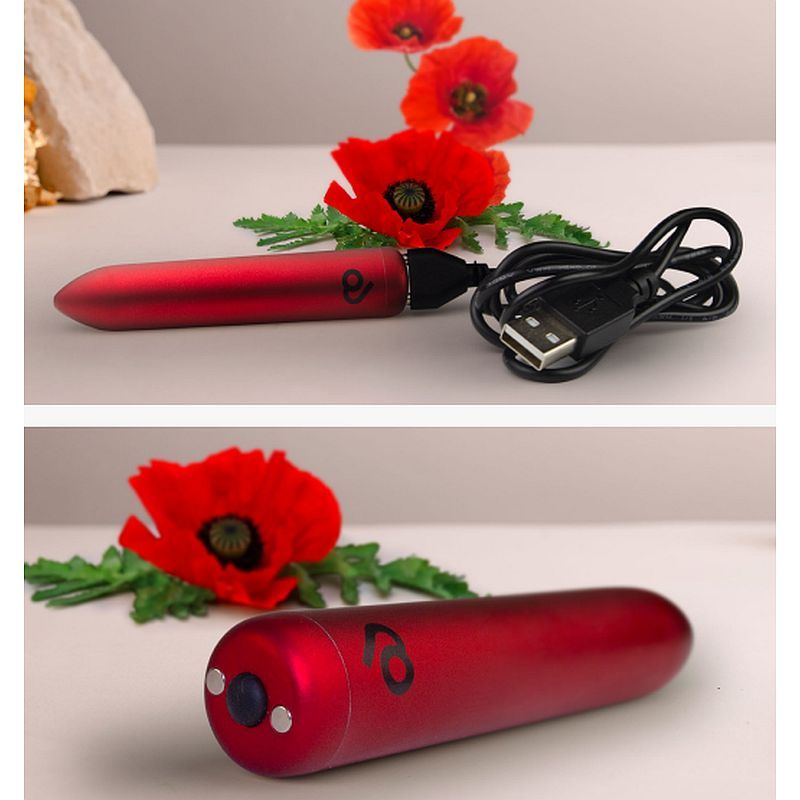 Poppy Red Rechargeable Bullet