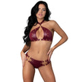 Juno Burgundy Jewel Two Piece Set - Hush Store Sydney 