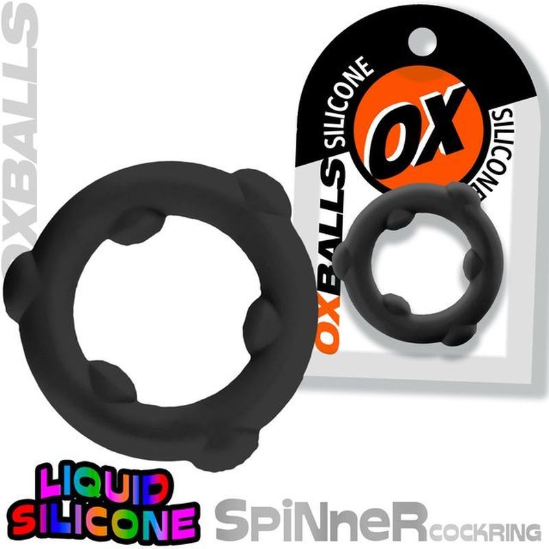 Spinner Silicone Ring Black - Hush Store Sydney 