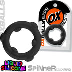 Spinner Silicone Ring Black - Hush Store Sydney 
