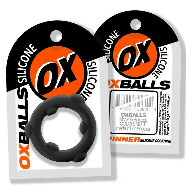Spinner Silicone Ring Black - Hush Store Sydney 