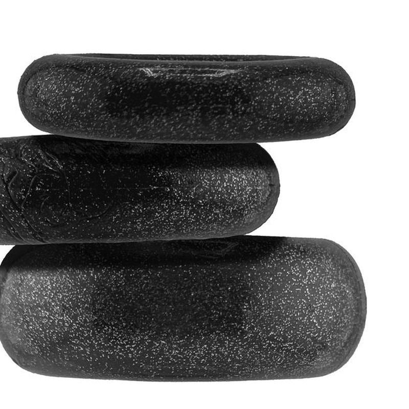 Cockpack 3 Pc Ring Set Black - Hush Store Sydney 