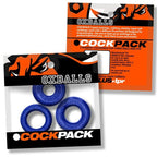 Cockpack 3 Pc Ring Set Blue - Hush Store Sydney 