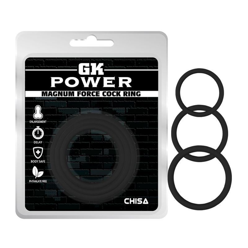 Magnum Force Cock Ring Set Black - Hush Store Sydney 