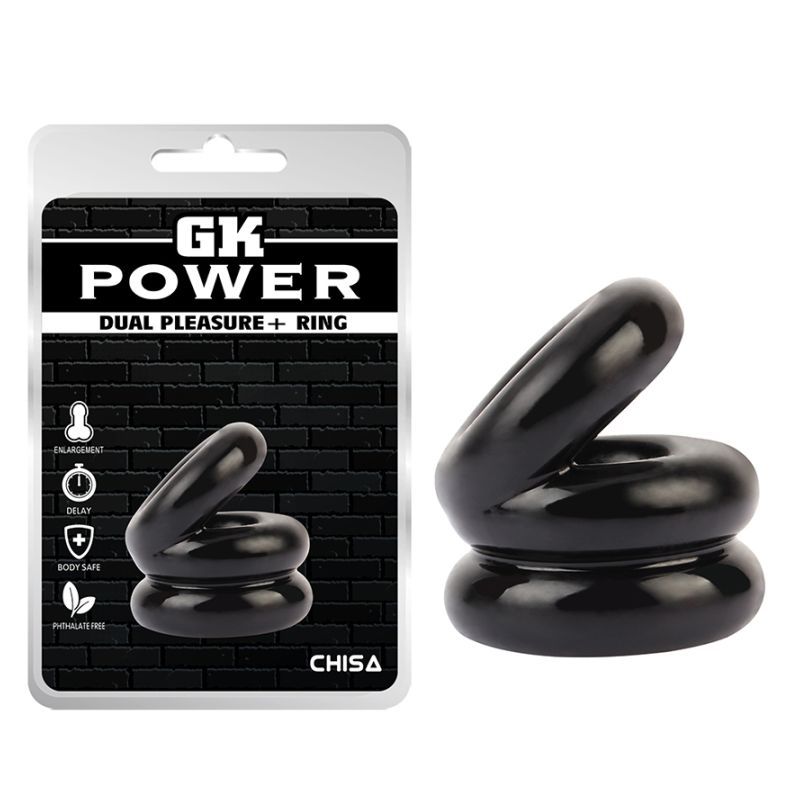 Stacked Dual Pleasure Ring Black - Hush Store Sydney 