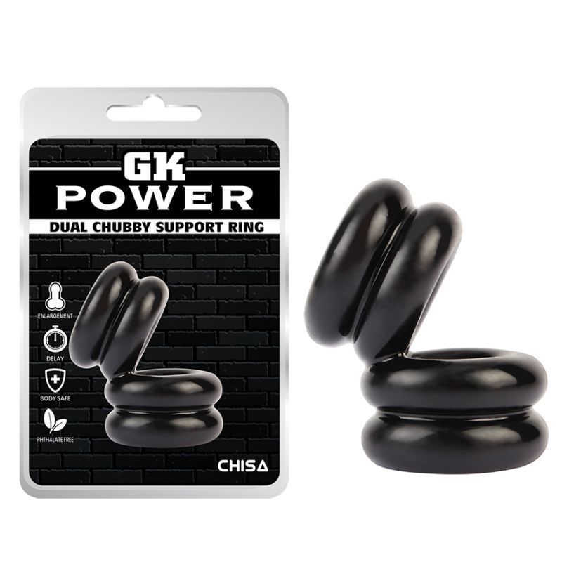Double Stacked Dual Pleasure Ring Black - Hush Store Sydney 