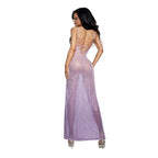 DreamGirl Ombre Glitter Mesh Gown Lilac - Hush Store Sydney 