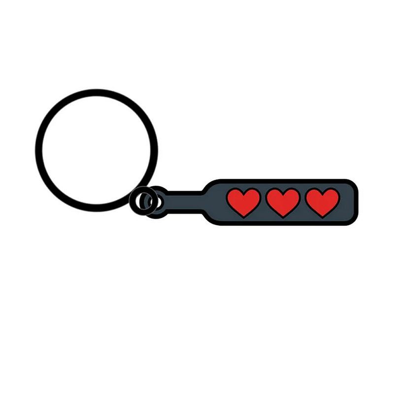 Hearts Paddle Keychain - Hush Store Sydney 