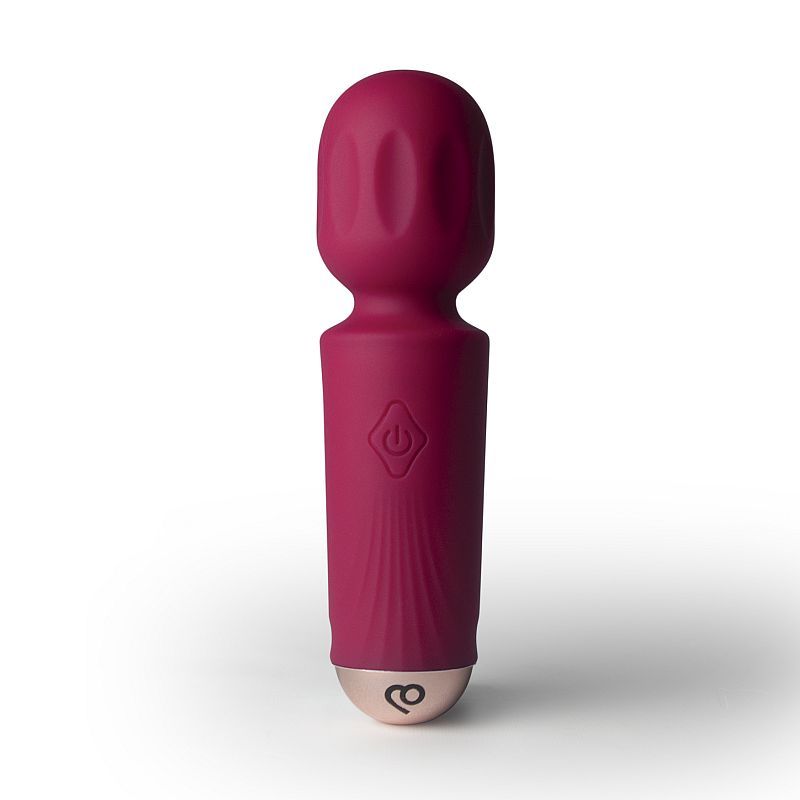 Rechargeable 16 Mode Silicone Mini Wand Azalea Red Hush Store Sydney