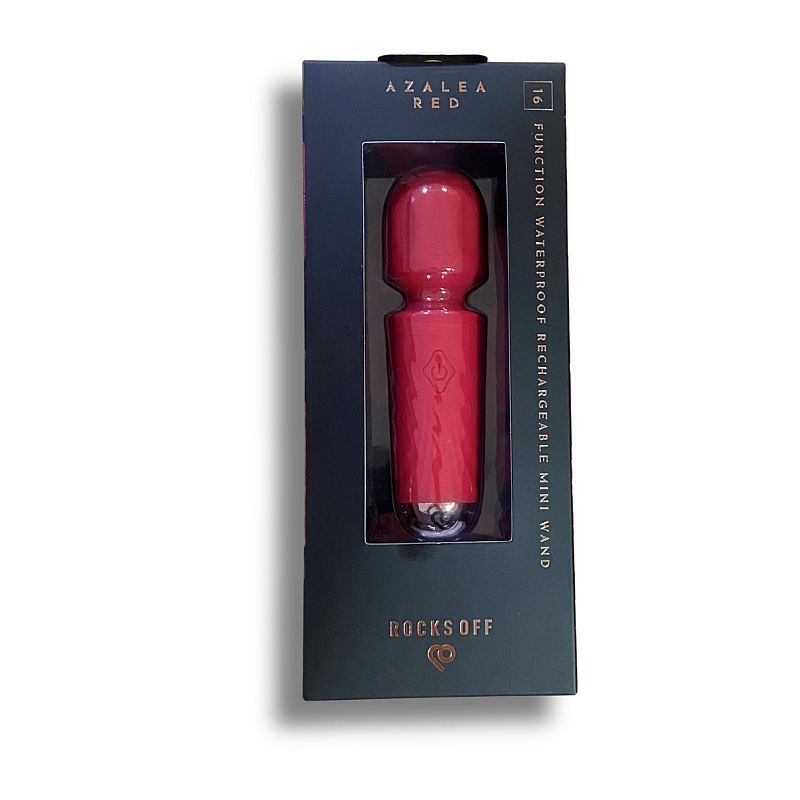 Rechargeable 16 Mode Silicone Mini Wand Azalea Red Hush Store Sydney