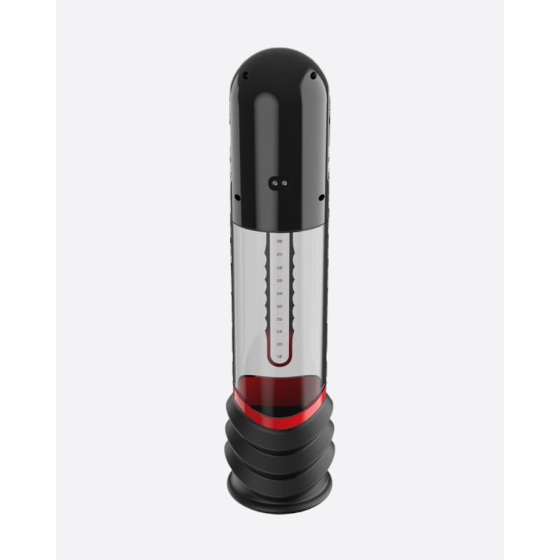 ISP90 Curve Infrared Automatic LCD Penis Pump Red - Hush Store Sydney 